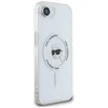 Karl Lagerfeld IML metalinis Karl Head MagSafe dėklas iPhone 16e Baltas