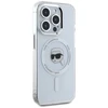 Dėklas Karl Lagerfeld IML Metal Karl Head MagSafe Apple iPhone 15 Pro Max baltos spalvos
