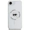 Karl Lagerfeld IML metalinis Karl Head MagSafe dėklas iPhone 16e Baltas