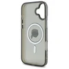 Karl Lagerfeld IML Metal Karl Head MagSafe Apple iPhone 16 Case - dėklas telefonui juodos spalvos