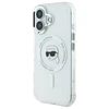 Karl Lagerfeld IML Metal Karl Head MagSafe Apple iPhone 16 Plus - dėklas telefonui baltos spalvos