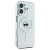 Karl Lagerfeld IML Metal Karl Head MagSafe Apple iPhone 16 Plus - dėklas telefonui baltos spalvos