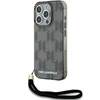 Apple iPhone 15 Pro Max Karl Lagerfeld dėklas IML Mono KL Pattern &amp; Cord (KLHCP15XHKDPNSK) juodos spalvos