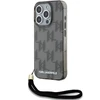 Apple iPhone 15 Pro Karl Lagerfeld dėklas IML Mono KL Pattern &amp; Cord (KLHCP15LHKDPNSK) juodos spalvos
