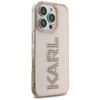 Dėklas Karl Lagerfeld IML Rhinestones Logo iPhone 16 Pro Max Case - Rožinė