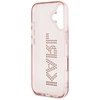 Dėklas Karl Lagerfeld IML Rhinestones Logo iPhone 16 Case - Rožinė