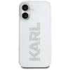 Karl Lagerfeld IML Rhinestones Logo iPhone 16 dėklas – skaidrus