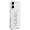 Karl Lagerfeld IML Rhinestones Logo iPhone 16 dėklas – skaidrus
