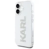 Karl Lagerfeld IML Rhinestones Logo iPhone 16 dėklas – skaidrus