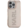 Dėklas Karl Lagerfeld IML Rhinestones Logo iPhone 16 Pro Case - Rožinė