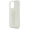 Karl Lagerfeld IML Rhinestones logotipas iPhone 16 Pro dėklas – skaidrus