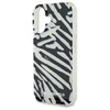 Karl Lagerfeld IML Zebra Pattern & Cord Apple iPhone 16 Case - dėklas telefonui juodos spalvos
