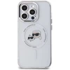 Karl Lagerfeld KLHMP14LHLSKCH Apple iPhone14 Pro 6.1″ baltos spalvos kietas dėklas IML Metal Karl&Choupette Head MageSaf