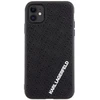 Apple iPhone 11 / XR Karl Lagerfeld dėklas 3D Rubber Multi Logo (Klhcn613dmkrlk) juodos spalvos