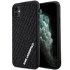 Apple iPhone 11 / XR Karl Lagerfeld dėklas 3D Rubber Multi Logo (Klhcn613dmkrlk) juodos spalvos
