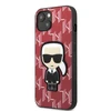 Apple iPhone 13 Karl Lagerfeld dėklas Monogram Ikonik Patch raudonos spalvos