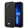 Apple iPhone 13 Karl Lagerfeld dėklas Saffiano Plaque juodos spalvos
