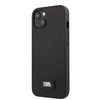 Apple iPhone 13 Karl Lagerfeld dėklas Saffiano Plaque juodos spalvos