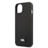 Apple iPhone 13 Karl Lagerfeld dėklas Saffiano Plaque juodos spalvos