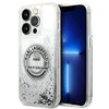 Apple iPhone 14 Pro Karl Lagerfeld dėklas Liquid Glitter RSG sidabrinės spalvos