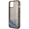 Apple iPhone 14 Karl Lagerfeld dėklas Liquid Glitter Elong juodos spalvos
