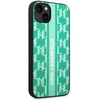 Dėklas Karl Lagerfeld KLHCP14SPGKLSKN iPhone 14 6.1 "hardcase žalias / žalias Monogram Stripe