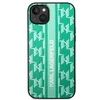 Dėklas Karl Lagerfeld KLHCP14SPGKLSKN iPhone 14 6.1 "hardcase žalias / žalias Monogram Stripe