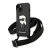 Karl Lagerfeld NFT Monogram Ikonik Patch - dėklas skirtas Apple iPhone 14 Juodas