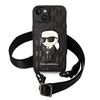 Karl Lagerfeld NFT Monogram Ikonik Patch - dėklas skirtas Apple iPhone 14 Juodas