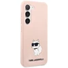 Karl Lagerfeld KLHCS23MSNCHBCP S23+ S916 kietas dėklas rožinės spalvos Silicone Choupette