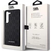 Karl Lagerfeld KLHCS23SSAKLHPK S23 S911 kietas dėklas juodos spalvos Saffiano Mono Metal Logo