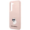 Karl Lagerfeld KLHCS23SSNCHBCP S23 S911 kietas dėklas rožinės spalvos Silicone Choupette