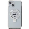 Karl Lagerfeld dėklas, skirtas iPhone 15 6,1 KLHMP15SHMRSCHH baltos spalvos HC Magsafe Ringstand CH