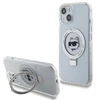 Karl Lagerfeld dėklas, skirtas iPhone 15 6,1 KLHMP15SHMRSCHH baltos spalvos HC Magsafe Ringstand CH