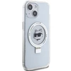 Karl Lagerfeld dėklas, skirtas iPhone 15 6,1 KLHMP15SHMRSCHH baltos spalvos HC Magsafe Ringstand CH