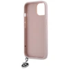 Karl Lagerfeld KLHCP15SPSAKDGCP Apple iPhone 15 / 14 / 13 6.1″ rožinės spalvos kietas dėklas Saffiano Rhinestones &