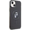 Karl Lagerfeld KLHMP15SHGKCNOK Apple iPhone 15/ 14 / 13 6.1″ juodos spalvos kietas dėklas Karl&Choupette Glitter