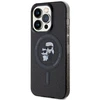 Apple iPhone 15 Pro Karl Lagerfeld dėklas Karl&amp;Choupette Glitter MagSafe (KLHMP15LHGKCNOK) juodos spalvos