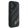 Karl Lagerfeld Quilted Signature - dėklas skirtas Apple iPhone 16 juodas