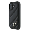 Karl Lagerfeld Quilted Signature - dėklas skirtas Apple iPhone 16 juodas