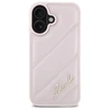 Karl Lagerfeld Quilted Signature Apple iPhone 16 - dėklas telefonui rožinės spalvos