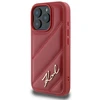 Karl Lagerfeld KLHCP16LPQDSMGR Apple iPhone 16 Pro 6.3″ red kietas dėklas Quilted Signature