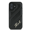 Karl Lagerfeld Quilted Signature - dėklas skirtas Apple iPhone 16 juodas
