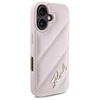 Karl Lagerfeld Quilted Signature Apple iPhone 16 - dėklas telefonui rožinės spalvos