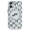 Karl Lagerfeld IML Monogram Karl &amp; Choupette Head MagSafe Apple iPhone 16 - dėklas telefonui skaidrus