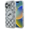 Karl Lagerfeld IML Monogram Karl &amp; Choupette Head MagSafe Apple iPhone 16 Pro - dėklas telefonui skaidrus