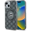 Apple iPhone 15 Plus Karl Lagerfeld IML Monogram Karl&amp;Choupette Head MagSafe (KLHMP15MHMCKMHK) dėklas telefonui juodos spalvos
