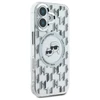 Karl Lagerfeld IML Monogram Karl &amp; Choupette Head MagSafe Apple iPhone 16 - dėklas telefonui skaidrus