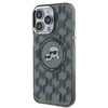 Apple iPhone 15 Pro Karl Lagerfeld IML Monogram Karl&amp;Choupette Head MagSafe (KLHMP15LHMCKMHK) dėklas telefonui juodos spalvos
