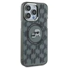 Apple iPhone 15 Pro Karl Lagerfeld IML Monogram Karl&amp;Choupette Head MagSafe (KLHMP15LHMCKMHK) dėklas telefonui juodos spalvos